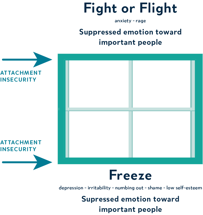 Conceptualization of symptoms in the Window of Tolerance